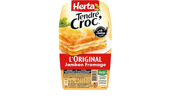 Herta Tendre Croc L Original Croque Monsieur Jambon Fromage X2