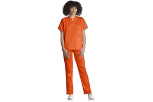 Tecno Hospital Blouson pour hôpital, pour aide soignante, esthéticienne, infirmière, médecin, sanitaire, laboratoire, avec 2 poches avant, poches latérales, col en V, unisexe
