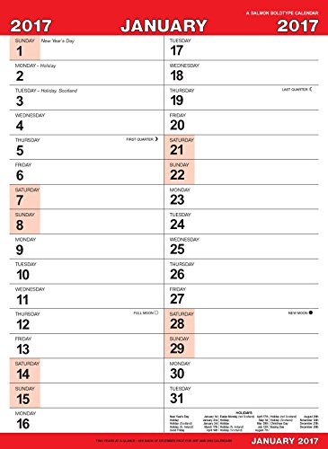 Download Large Engagement Calendar 2017 - Boldtype Series