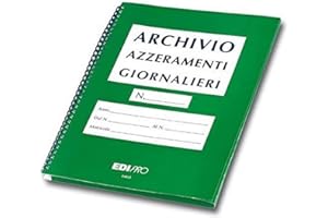 EDIPRO - E6834 - Cartella azzeramenti di cassa per scontrini 80x80 f.to 30x23