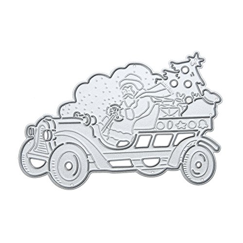 Amazingdeal365 Santa Metall Form Stanzschablonen Schablonen Schneiden DIY Dekor Sammelalbum Karten Buchzeichen Lesezeichen als Geschenk für Freunde Geburtstag Kinder,Kindergarten Hobby Schule Handarbeit Unterricht usw. Ein tolles Geschenk!
