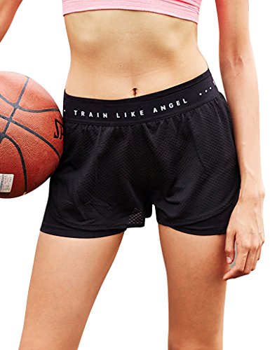 JIMMY DESIGN Damen Sport Shorts 2 in 1, S - XXXL