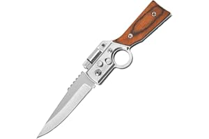 EKSED Coltello Flipper Ak47, Coltello Pieghevole Multifunzionale Portatile Edc Con Torcia, Adatto Per Il Trasporto Quotidiano E Il Campeggio All'Aperto