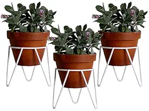 Rise Corp Iron Planter, White, Standard, 3 Pieces
