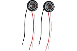 TBEST Feu Arriere Megane 3 Douille,Support D'Ampoule Arrière Citroen C4,Supports De Feux Latéraux,Bornes Et Faisceaux De Câblage 2 Pièces 1157 Douille Led Clignotant Frein Ampoules Support Adaptateur Base