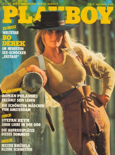 Playboy Magazin Juli 1984 Zeitschrift Original Deutsche Ausgabe 7/1984 BO DEREK