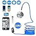 Produktbild USB Endoskop, halbstarr Endoskop Inspektionskamera 2.0 Megapixel CMOS HD IP68 Wasserdicht Schlange Kamera mit 6 verstellbaren LED-Lichter für OTG Android iOS Handys, Tablet