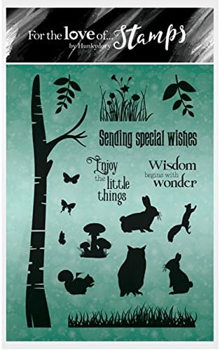 Hunkydory Clear Stamp Set FOREST FRIENDS owl rabbit squirrel Special Wishes