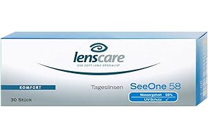 LENSCARE SeeOne 58 Tageslinsen, 30 Stück/BC 8.6 mm/DIA 14.2 mm / -4.00 Dioptrien