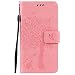 Produktbild Nancen Wallet Case Tasche Hülle für Sony Xperia X (5 Zoll) Flip Schutzhülle Zubehör Lederhülle mit Silikon Back Cover PU Leder Handytasche im Bookstyle Stand Funktion , Schmetterling Schnalle Magnet , Baum und Katze Muster Flip Funktion Kartenfächer Etui Schale ,Schütze Dein Telefon