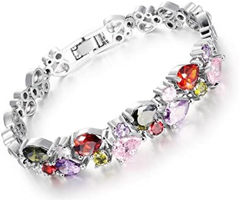 ❤️❤️❤️DUUMY 2017 New Women's Zircon Bracelet Color Diamond Double Crystal Bracelet Anti-Fatigue Anti Radiation Belt Link Removal Tool &amp; Jewelery Box , 1