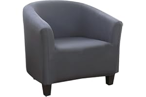 Souarts Sesselschoner Sesselüberwurf Sesselhusse Sesselbezug Seide Elastisch Stretch Husse für Cafe Stuhl Sessel 1 Stück