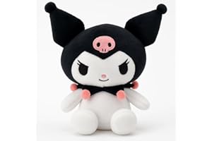 SIMPLY TOYS Official Hello Kitty Plush - 15CM Sitting Kuromi, Perfect for Collectors and Hello Kitty Fans, Sanrio Gifts, Plushie, Kuromi