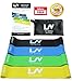 Price comparison product image Premium Set of 4 High Quality Non- Latex Resistance Loop Bands with Free Travel Pouch- Professional Grade 12" X 3" - (Light, Medium, Heavy, Extra Heavy) No Powder & No Odor