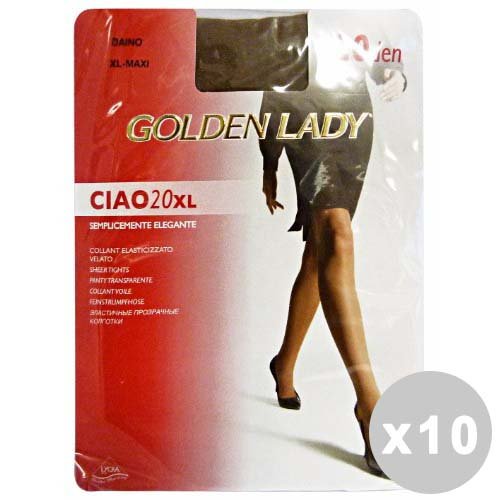 Ciao Set 10 Ciao Strumpfhose 20 den Daino Größe XL 74O