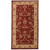 Rugs With Flair Ziegler Arak Pesado Oriental clásico Tradicional Persa óxido Crema Alfombra en 6 tamaños, Rust/Cream, 80 cm x 150 cm
