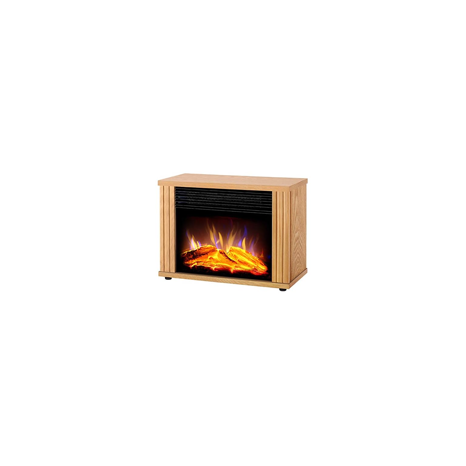 SYR&FJ Chimenea Eléctrica Calefactor 3D Efecto Fuego 1800W | Fontaneria