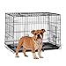 Produktbild Relaxdays 10023299_59  Hundekäfig faltbar, Auto Transportbox, Welpenkäfig, für  große Hunde, Metall Gitterbox mit Schale, L, schwarz