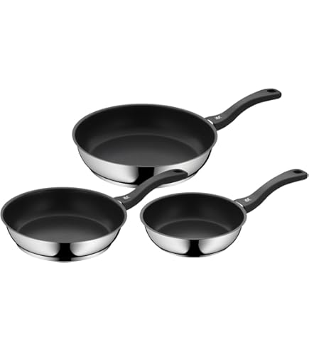 Set de 2 Poêles de 20 et 28 cm collection argent en céramique Geneva Maisons du