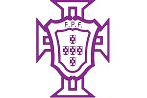Bearn Autocollant Portugal FPF Logo Foot adhésif Stickers Couleur au Choix - Couleur de Fond : Violet - Taille : 40 cm