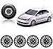 Auto Pearl-Premium Quality Car Full Black Wheel Cover Caps Black 14 inches Press Type Fitting For - Volkswagen Vento RS.1649.00