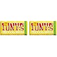 Tony's Chocolonely Milk Almond Honey Nougat Chocolate Bar - 180g, Milk Chocolate, Gift, Vegetarian - Belgian Fairtrade Chocolate (Pack of 2)