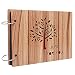 Produktbild Ruix DIY Fotoalbum, 20,3 x 15,2 cm Wooden Scrapbook/Retro Album als Geschenk
