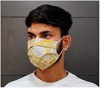Collectible India Cotton Anti Pollution Dustproof, Reusable Washable Cover Face Mask for Men and Women (3)