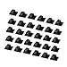 Produktbild Mehrzweck-Kabel-Clips 30 Stück selbstklebend Kabelbinder schwarz Auto Wire Tie Rechteck Kabel-Halter Wire Clip Kabel Tidy Schnell tie-19 X 14 mm für Schreibtische Tische Wände Aktenschränke Möbel