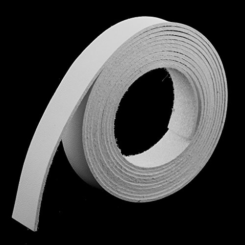 MagiDeal 2 Meter Lang DIY PU- Lederband Lederriemen Flach Bänder Streifen 15mm farbe auswahl – Weiß, 1,5cm x 2 meter - 7