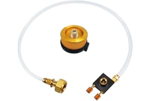 ARMYJY Adattatore di ricarica per fornello da campeggio all'aperto, adattatore per bombola di conversione gas GPL con tubo flessibile