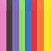 Produktbild X100 89mm x 4mm Regenbogen-Farben Plastik Lollies Lutscher Kuchen Stiele Basteln von loypack