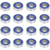 Accessotech 16 cuscinetti ABEC 9 skateboard pattini a rotelle scooter ricambio Frictionless