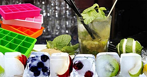 wicemoon Ice Tablett umweltverträglich quadratisch Ice Lattice DIY 15 ladeanschlussdeckel Raster von ICE aus Silikagel Modell blau - 6