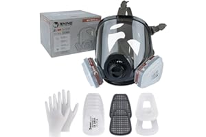 RHINO SMART SOLUTIONS Máscara de Gas Completa Respirador RHINO RH-7011