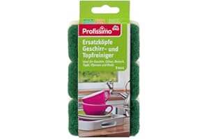 PROFISSIMO Nachfüllpack Schwamm Geschirr mit Griff und-Spender Reinigungsmittel (x 3)