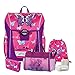 Produktbild SWEET BUTTERFLY - Schmetterling - Baggymax NIFFTY Leicht-Schulranzen Set 6tlg. Hama mit SCHULSPORTTASCHE, BROTDOSE und TRINKFLASCHE
