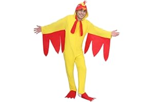Maryparty Chicken Costume Adult Chicken Fancy Dress Costume Adult for Easter Carnival Parties Halloween