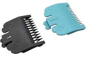 AIRERA - Juego de 2 peines de guía para cortapelos profesionales, 2 unidades, 2 unidades, 28 longitudes de 1,5 mm/3 mm para cortapelos estándar Wahl