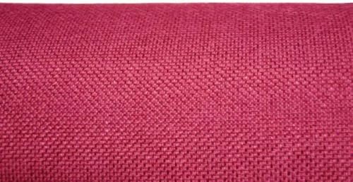 Arketicom Set of 4 Artisanal Round Chair Cushions, Cotton Polyester Blend, Customisable in Various Colours and Sizes 35x35 Pink Fuchsia