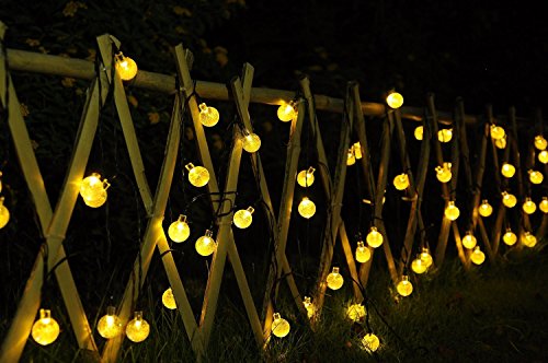 Akale 30er LED Solar Lichterkette Garten Globe Außen Warmweiß 6 Meter, Solar Beleuchtung Kugel für Party, Weihnachten, Outdoor, Fest Deko usw. [Energieklasse A+++] - 2