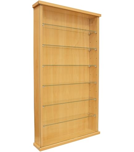 Vintage Wall Mount Spoon Rack Glass Front Display Case Vitrine, Collector's Showcase For Spoons