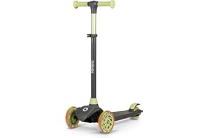 Lionelo Jessy Monopattino Evolutivo per Bambini 3+ anni fino a 50kg Scooter con ruote LED Pedana antiscivolo Freno d'Acciaio Regolabile in 4 Altezze Monopattino bambini Leggero 2.3kg
