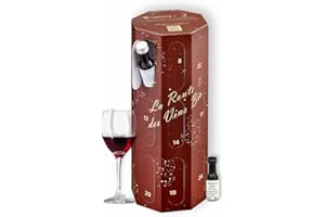E-TASTING Calendrier de l’Avent Vin “La Route des Vins Bio” – Nouveauté 2025 – 24 vins bio x 20 mL – Meilleur Sommelier d'Europe – Dégustation rouge, blanc, rosé – Idée cadeau originale homme/femme