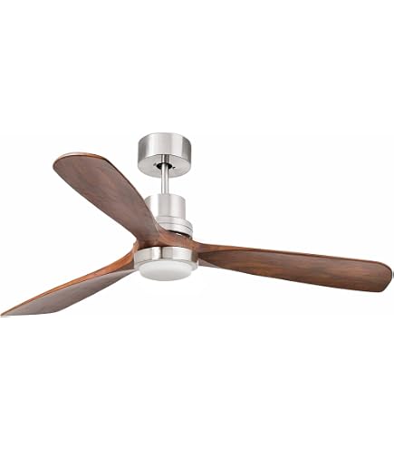 Ventilateur De Plafond LED Faro Barcelona TYPHOON Ø130 DC - Moteur DC, 6 Vitesses, Télécommande - Intérieur/Extérieur IP44 - Marron 4 Pales