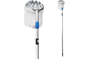 EDM Grouw 74989 Recogedor de Frutas Telescopico Extensible de 130-240cm, Colores Surtidos