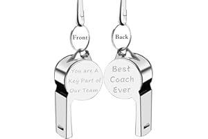 Zuo Bao Coach Arbitro Apprezzamento Regali per Team Instructor Sei una parte chiave del nostro Team Sport Coach Fischietti con cordino