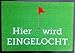 Produktbild Golf Fußmatte HIER WIRD EINGELOCHT,Golfmatte Fußabstreifer incl. Golfmagnet