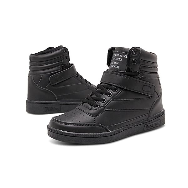 happygo! Zapatillas de Cuña Mujer Deportivos Elevador Interior Talón  Plataforma 7cm Altas para Tacón Zapatillas de Deporte