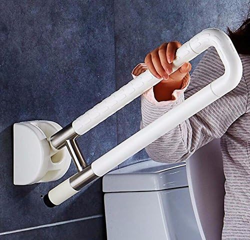 QPSSP Toilet, Barrier Free Toilet, Folding Armrest, Disabled Old Man, Safety Armrest, Bathroom Armrest, Sitting Up Device,D